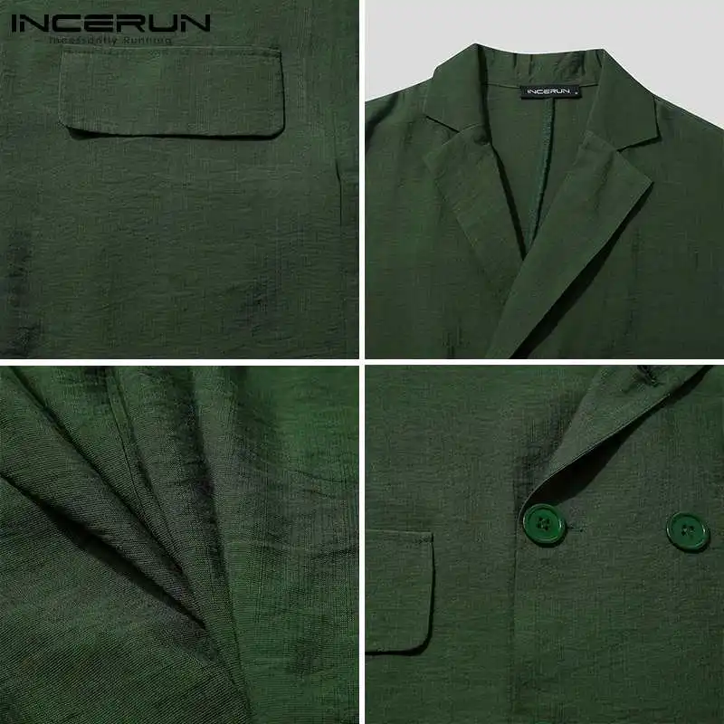 INCERUN Men Sets Solid Color Streetwear Lapel Long Sleeve Double Breasted Blazer & Shorts 2021 Fashion Casual Men's Suits S-5XL
INCERUN Men Sets Solid Color Streetwear Lapel Long Sleeve Double Breasted Blazer & Shorts 2021 Fashion Casual Men's Suits S-5XL