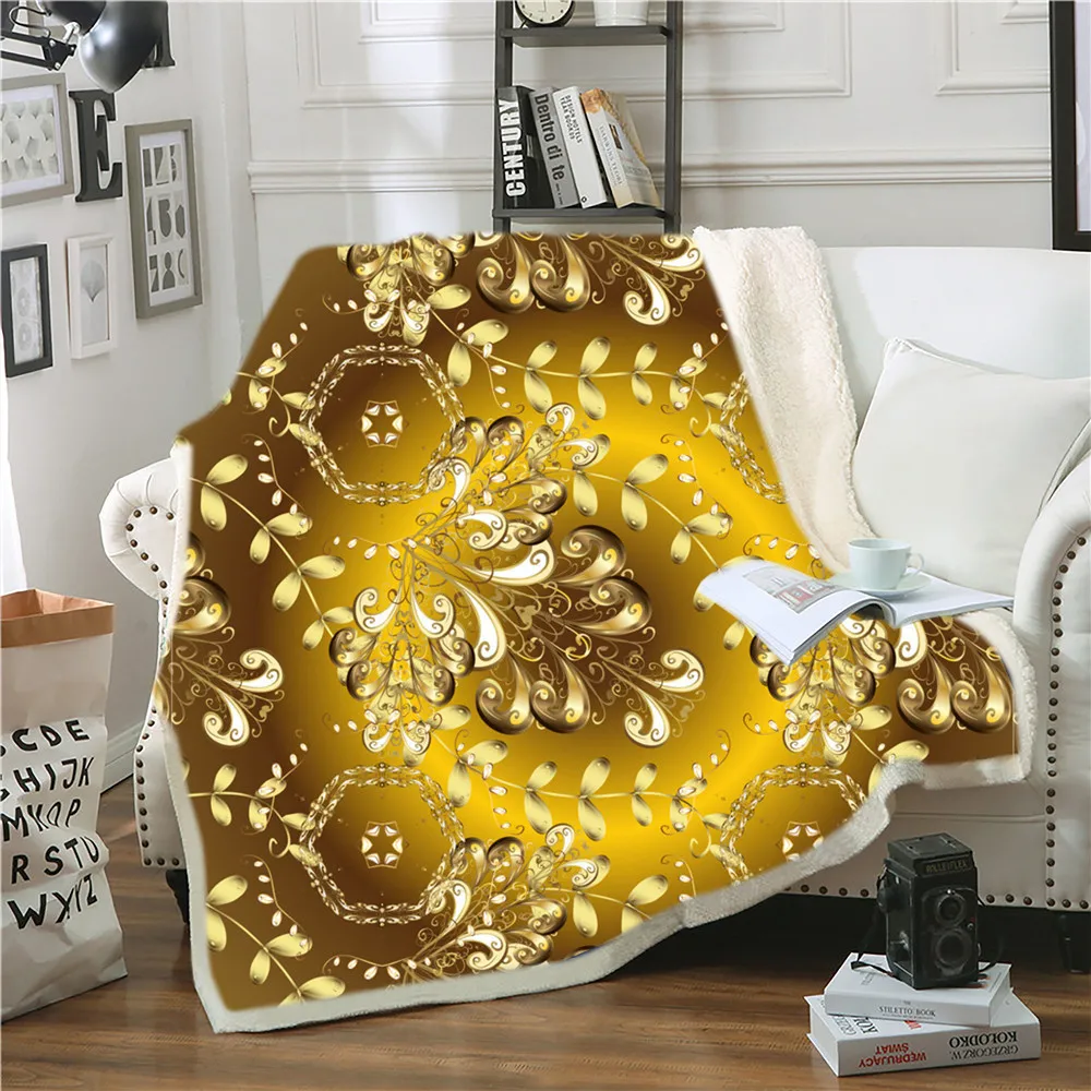 Fashionable European-style Retro Flannel Blanket 3D Printing Plus Cashmere Lamb Wool Blanket Double Thick Sofa Blanket In Winter
Fashionable European-style Retro Flannel Blanket 3D Printing Plus Cashmere Lamb Wool Blanket Double Thick Sofa Blanket In Winter
