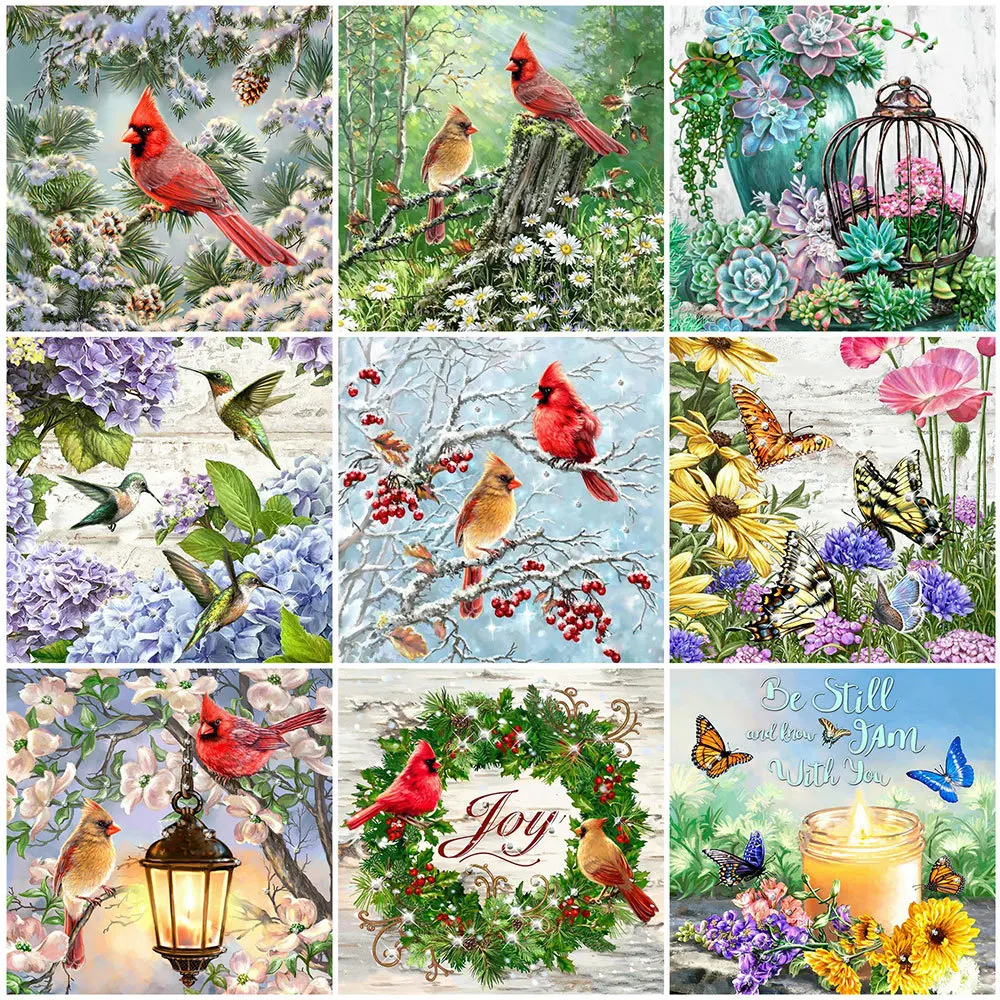 HUACAN Full Square Diamond Painting Bird Art Rhinestone Diamond Embroidery Animal Mosaic Butterfly Handmade Gift Decor For Home 
HUACAN Full Square Diamond Painting Bird Art Rhinestone Diamond Embroidery Animal Mosaic Butterfly Handmade Gift Decor For Home