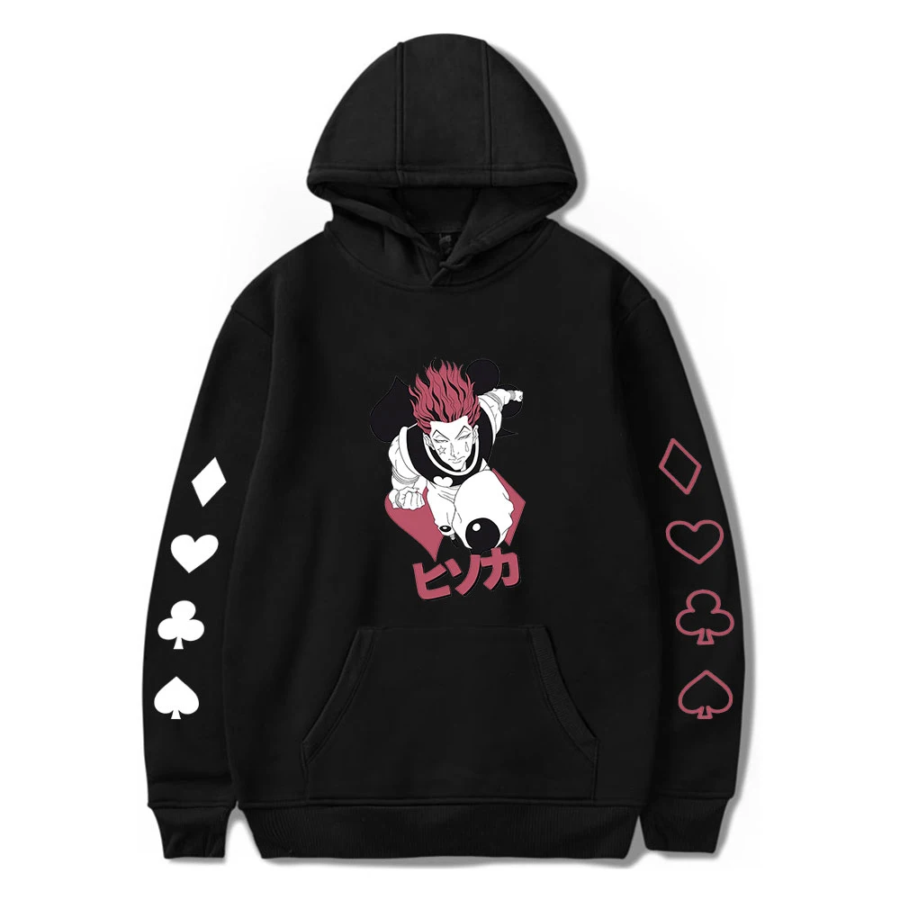 Hot Cartoon Hisoka Hoodies Fashion Men Women Sweatshirts Casual Hooded Harajuku Sports Hoodie Print Hisoka Oversized Pullover
Hot Cartoon Hisoka Hoodies Fashion Men Women Sweatshirts Casual Hooded Harajuku Sports Hoodie Print Hisoka Oversized Pullover