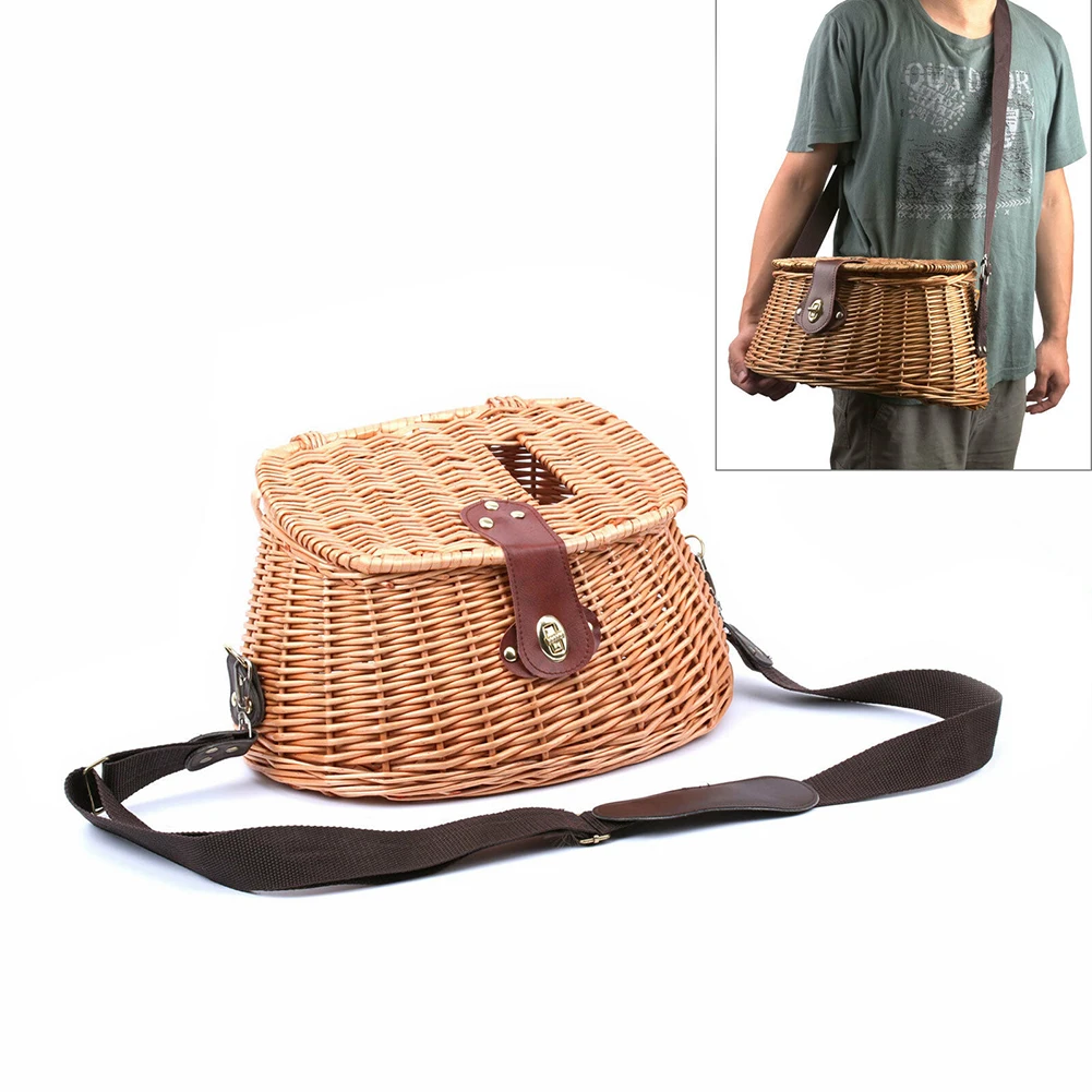 Creel Wicker Fish Basket Vintage Fishermans Traps Willow W/ Strap Pouch Bamboo Rattan Fishing Bag Lure Hook Pesca Iscas Storage
Creel Wicker Fish Basket Vintage Fishermans Traps Willow W/ Strap Pouch Bamboo Rattan Fishing Bag Lure Hook Pesca Iscas Storage