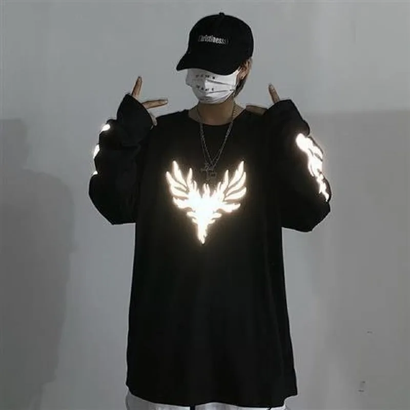QWEEK Hip Hop Woman Tshirts Fashion 2021 Reflective Vintage T Shirt Women Long Sleeve Korean Style Streetwear Graphic T Shirts 
QWEEK Hip Hop Woman Tshirts Fashion 2021 Reflective Vintage T Shirt Women Long Sleeve Korean Style Streetwear Graphic T Shirts