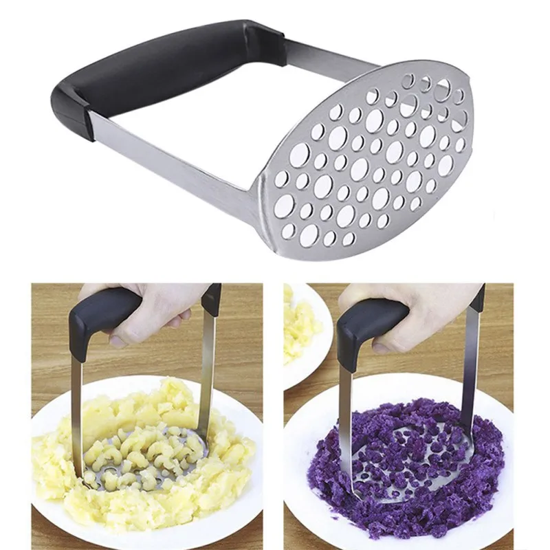 Potato Masher Ricer Puree Pressed Fruit Juice Maker Stainless Steel Potato Pusher Smooth Mashed Potatoes Crusher Fruit Tools
Potato Masher Ricer Puree Pressed Fruit Juice Maker Stainless Steel Potato Pusher Smooth Mashed Potatoes Crusher Fruit Tools