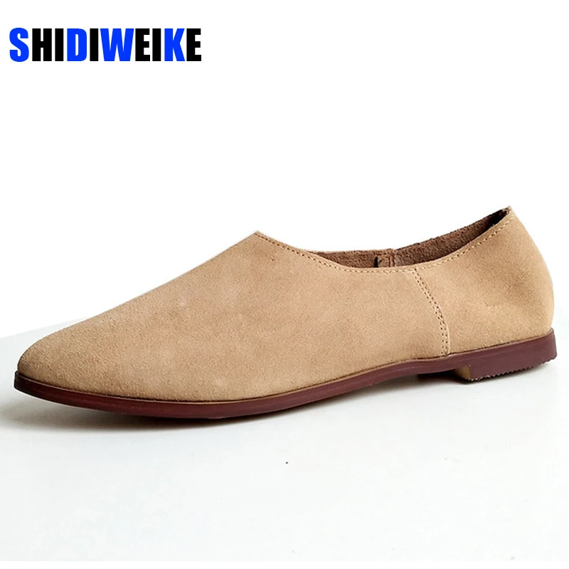 Women's Shoes Genuine Leather New Casual Large Size Pointed Toe Women's Loafers Suede Shoes Ladies AD400
Women's Shoes Genuine Leather New Casual Large Size Pointed Toe Women's Loafers Suede Shoes Ladies AD400