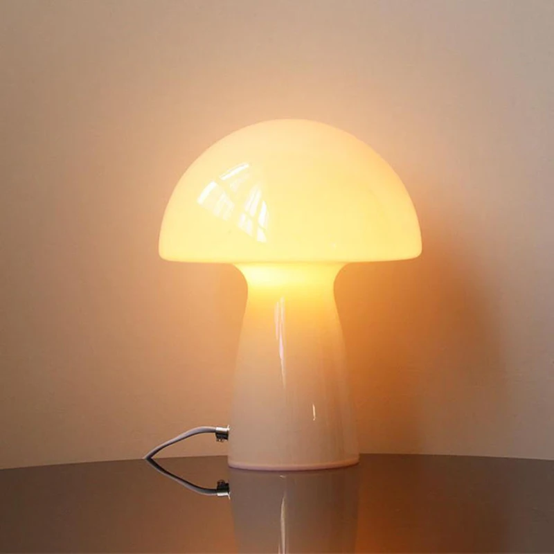 Modern Glass Table Lamps Creative Mushroom Lamp Living Room Decoration Lights Bedroom Bedside Lamp Nordic Home Decor Desk Light
Modern Glass Table Lamps Creative Mushroom Lamp Living Room Decoration Lights Bedroom Bedside Lamp Nordic Home Decor Desk Light