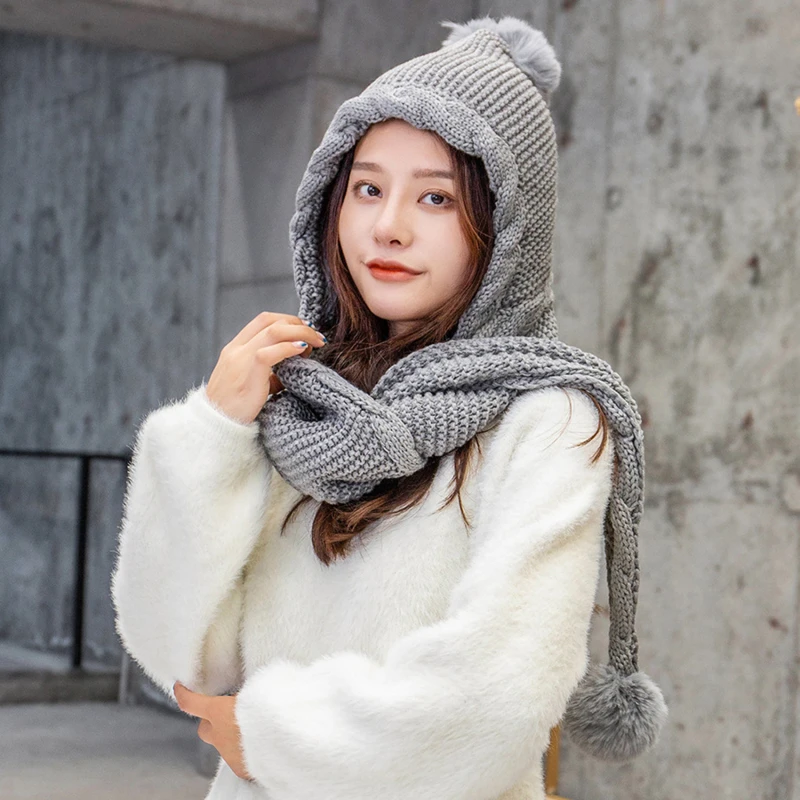Winter Scarf And Hat Sets Warm Hat Fashion Knitted Hat Ladies Women Winter Wraps Thick Hat And Scarf Set Ball Decoration New 
Winter Scarf And Hat Sets Warm Hat Fashion Knitted Hat Ladies Women Winter Wraps Thick Hat And Scarf Set Ball Decoration New