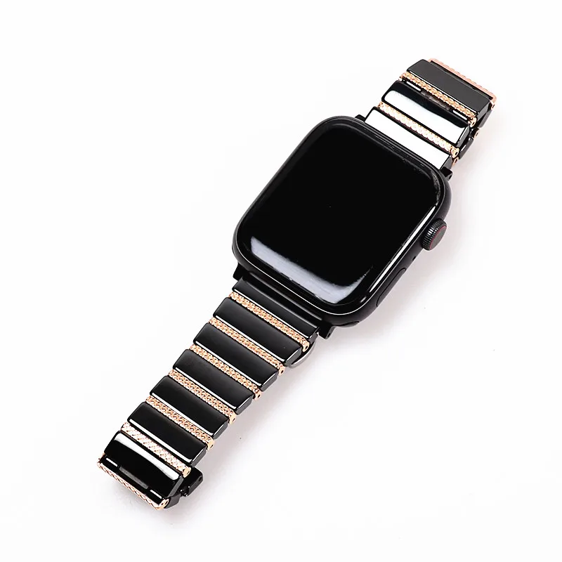 New Ceramics Stainless Steel For Iwatch Bracelet Strap On Apple Watch Band Series 7 6 Se 45mm 44mm 40mm Men Women Wristband Belt
New Ceramics Stainless Steel For Iwatch Bracelet Strap On Apple Watch Band Series 7 6 Se 45mm 44mm 40mm Men Women Wristband Belt