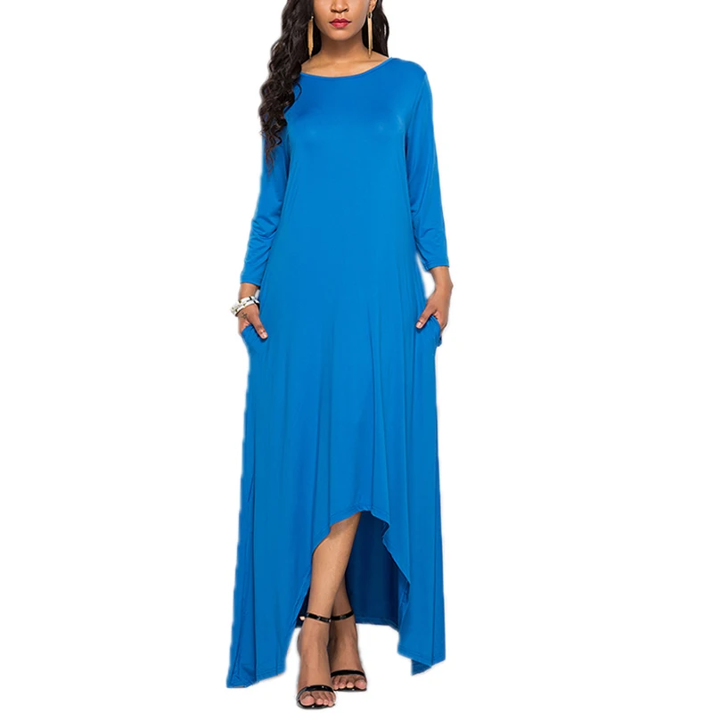 VICABO Plus Size Women Casual Maxi Dress 2020 Spring Summer Dresses Irregular Hem Ladies Vestidos Casual O-neck Clothes
VICABO Plus Size Women Casual Maxi Dress 2020 Spring Summer Dresses Irregular Hem Ladies Vestidos Casual O-neck Clothes