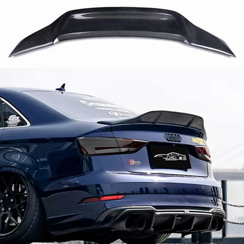 R STYLE REAL CARBON FIBER REAR TAIL WING TRUNK LIP SPOILER FOR Audi A3 S3 SLINE RS3 2014 2015 2016 2017 2018 2019 2020
R STYLE REAL CARBON FIBER REAR TAIL WING TRUNK LIP SPOILER FOR Audi A3 S3 SLINE RS3 2014 2015 2016 2017 2018 2019 2020