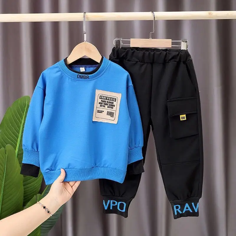 Spring and Autumn Children's Sweatshirt Set Boy Fashion T-shirt 2 Piece Set Baby Casual Pants + Top Kids Clothes Set
Spring and Autumn Children's Sweatshirt Set Boy Fashion T-shirt 2 Piece Set Baby Casual Pants + Top Kids Clothes Set