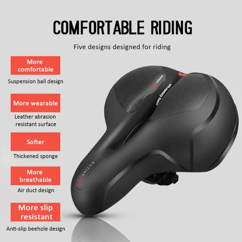 Bike Saddle Silicone Cushion Leather Surface Silica Filled Gel Comfortable Cycling Seat Shockproof Bicycle Saddle Bicycle Parts
Bike Saddle Silicone Cushion Leather Surface Silica Filled Gel Comfortable Cycling Seat Shockproof Bicycle Saddle Bicycle Parts