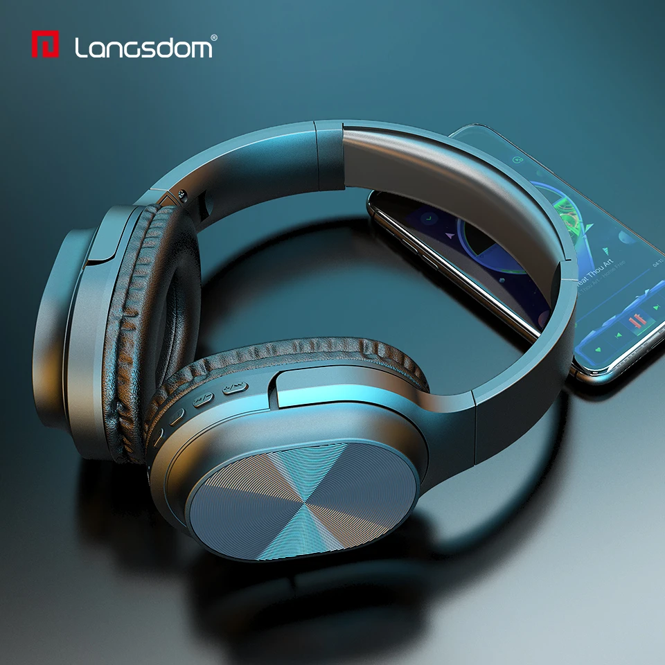 Langsdom BT18 беспроводные наушники накладные игровые стерео игровая гарнитура с
