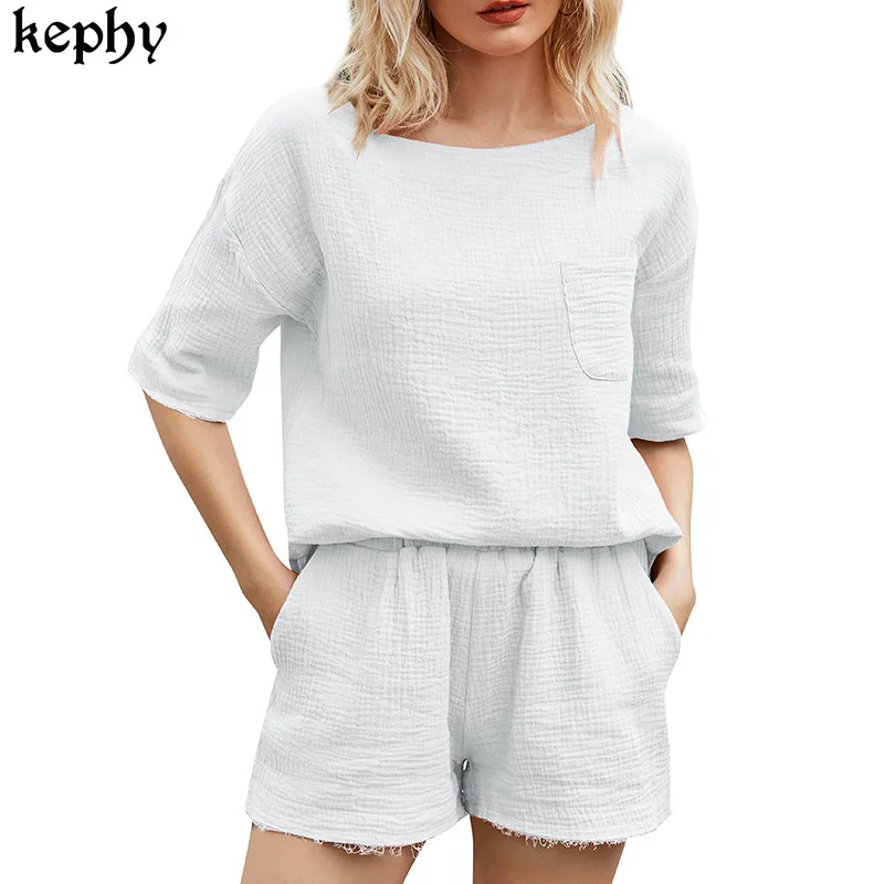 Summer 2021 new solid cotton round collar Short sleeve fashion casual sports two-piece set Cotton Tshirt Top with Pants Suit
Summer 2021 new solid cotton round collar Short sleeve fashion casual sports two-piece set Cotton Tshirt Top with Pants Suit
