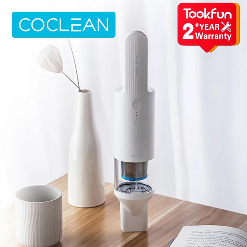 Фото 2021 Портативный Автомобильный Ручной вакуумный очиститель COCLEAN Cleanfly FV2 для дома