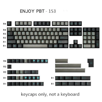 153 keys/set enjoypbt dolch green sky double shot keycap ABS material mechanical keyboard key caps for MX switch Cherry profile
153 keys/set enjoypbt dolch green sky double shot keycap ABS material mechanical keyboard key caps for MX switch Cherry profile