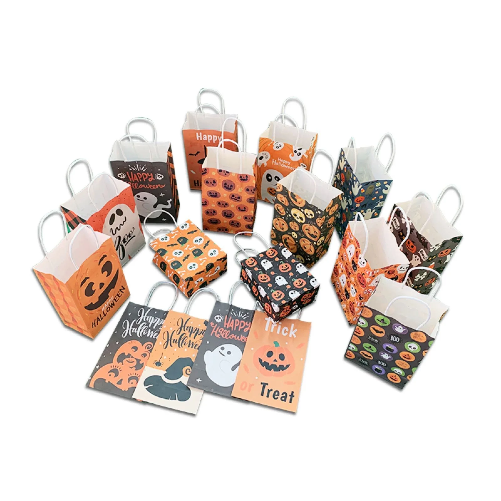 Halloween paper bag Halloween gift bag treat bags ghost festival handbag pumpkin head ghost candy bag holiday gift
Halloween paper bag Halloween gift bag treat bags ghost festival handbag pumpkin head ghost candy bag holiday gift