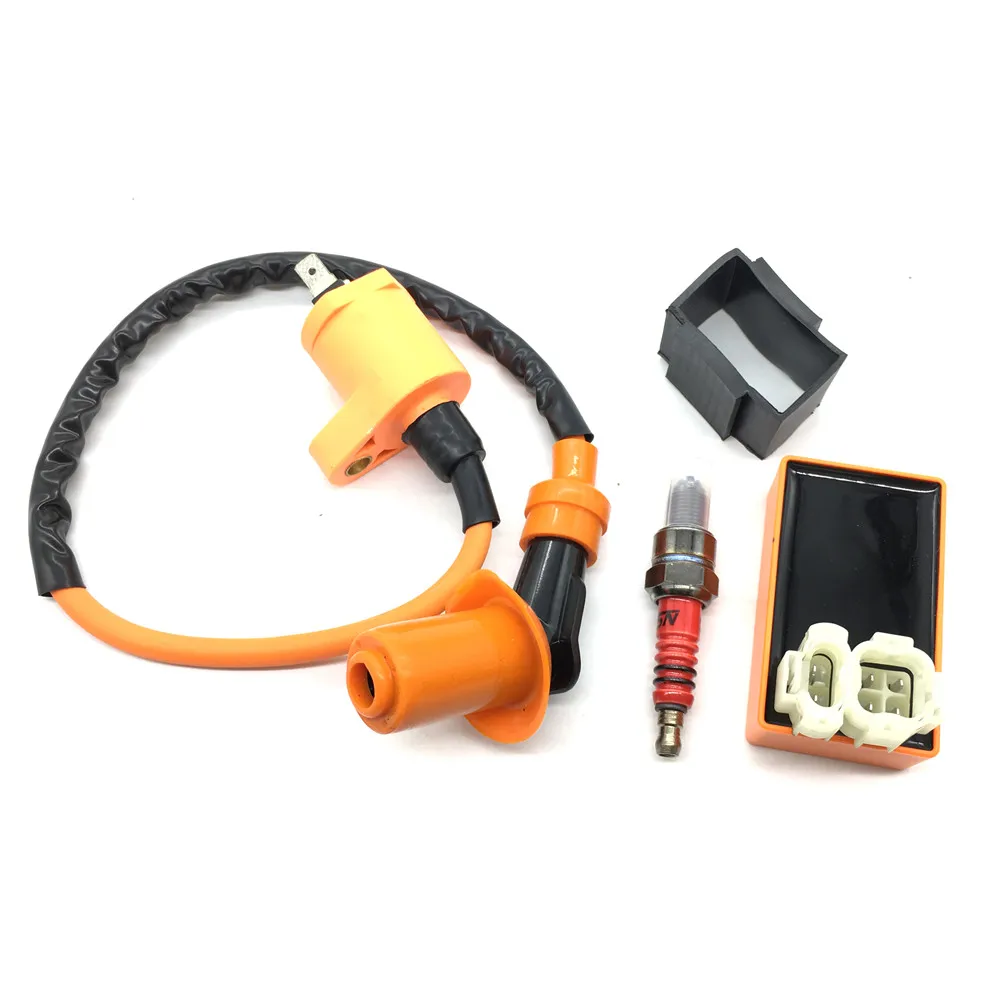 High Performance Motorcycle Racing 6pin CDI Ignition Coil Spark Plug Set Fit for Gy6 150cc 125cc 50cc Scooter Motorbike Parts
High Performance Motorcycle Racing 6pin CDI Ignition Coil Spark Plug Set Fit for Gy6 150cc 125cc 50cc Scooter Motorbike Parts