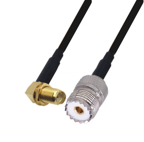 RG58 Cable SMA Female Right Angle to UHF SO239 Female Connector WiFi Antenna Extension Pigtail jumper cable
RG58 Cable SMA Female Right Angle to UHF SO239 Female Connector WiFi Antenna Extension Pigtail jumper cable
