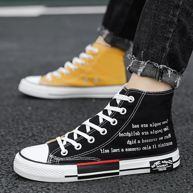 Unsex Canvas Shoes Boys Sport Shoes High Top Canvas Sneakers Men Designer Sneaker School Students Flat Casual Shoes Man Fashion
Unsex Canvas Shoes Boys Sport Shoes High Top Canvas Sneakers Men Designer Sneaker School Students Flat Casual Shoes Man Fashion