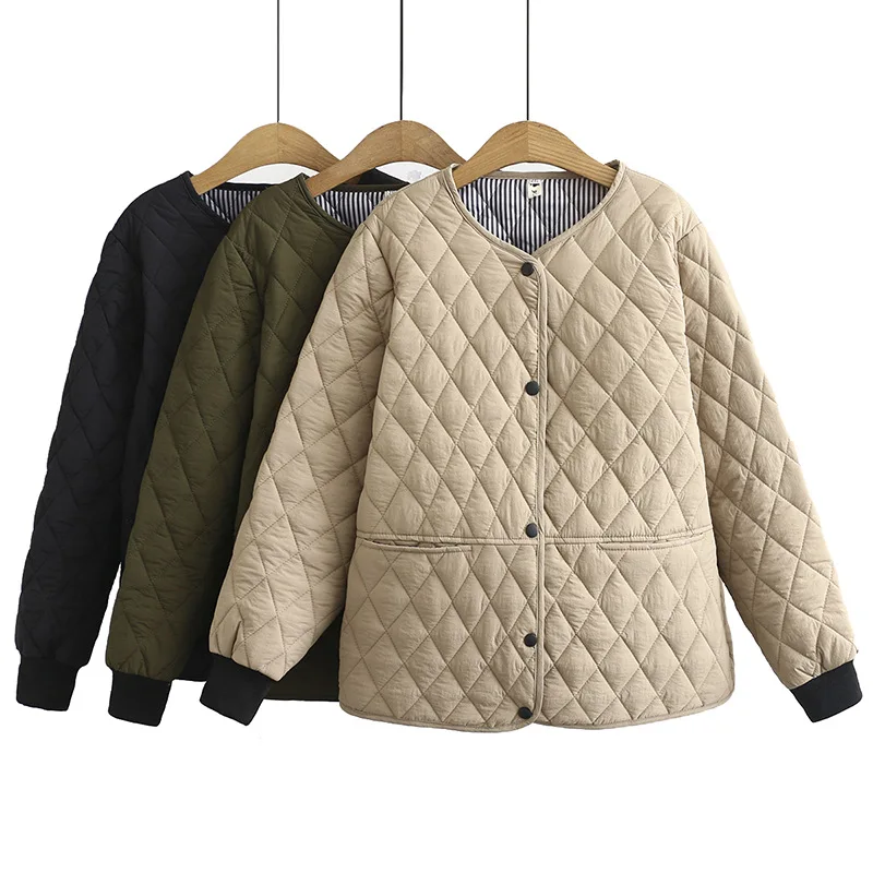 Retro Trend Rhombic Warm Winter Women's Short Coat Grandma Cotton-padded Jacket Casual Single-breasted O-Neck Long Sleeve Coat
Retro Trend Rhombic Warm Winter Women's Short Coat Grandma Cotton-padded Jacket Casual Single-breasted O-Neck Long Sleeve Coat
