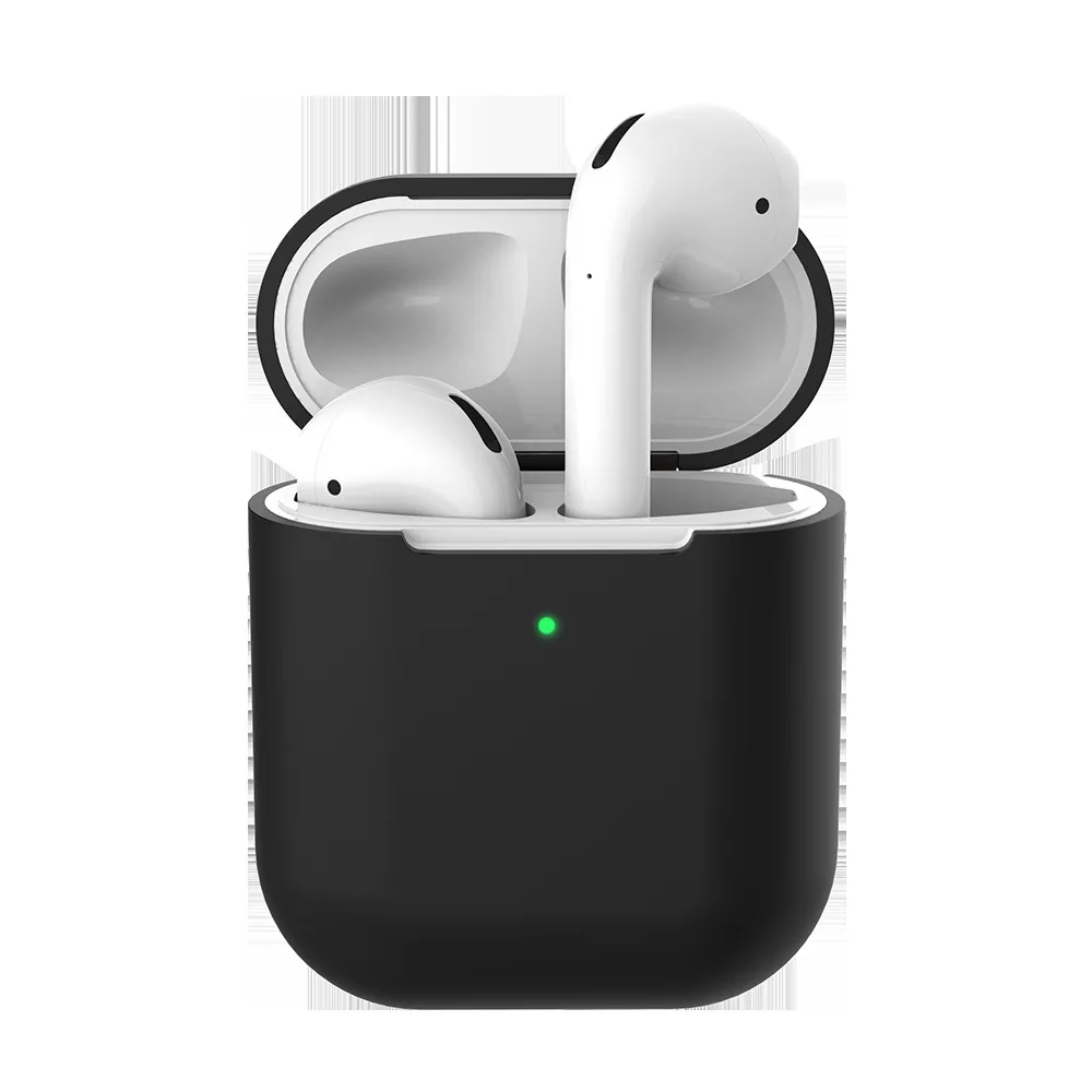 AirPods 2 Силиконовый чехол Bluetooth наушники беспроводные для Apple AirPods2 защитный Air Pods