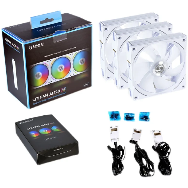 LIANLI UNI AL120 Fan,ARGB Water Cooling Cooler Master,Daisy Chain,L-Connect 2 Software,PWM,800~1900 RPM,64.5 CFM,Black,White
LIANLI UNI AL120 Fan,ARGB Water Cooling Cooler Master,Daisy Chain,L-Connect 2 Software,PWM,800~1900 RPM,64.5 CFM,Black,White