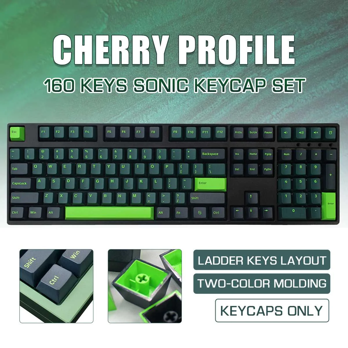 160 клавиш, набор звуковых колпачков для клавиш Cherry Profile PBT, двухцветные колпачки для клавиш Cherry MX Switch 64 68 84 87 клавиш, механическая клавиатура
160 клавиш, набор звуковых колпачков для клавиш Cherry Profile PBT, двухцветные колпачки для клавиш Cherry MX Switch 64 68 84 87 клавиш, механическая клавиатура