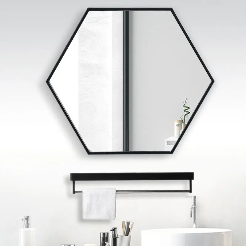 Six Side Aluminum Alloy Bathroom Mirror Creative Decor 
Six Side Aluminum Alloy Bathroom Mirror Creative Decor