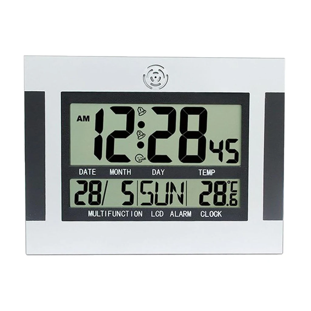 Large LCD Display Snooze Alarm Clock Desktop Display Clocks with Stand
Large LCD Display Snooze Alarm Clock Desktop Display Clocks with Stand