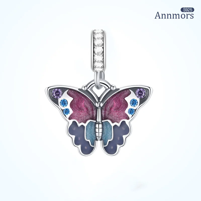 Butterfly Charms Enamel Pendant Silver Zircon Silver Plated Insect Beads Fits Pandora Original Bracelet for Woman Charms
Butterfly Charms Enamel Pendant Silver Zircon Silver Plated Insect Beads Fits Pandora Original Bracelet for Woman Charms