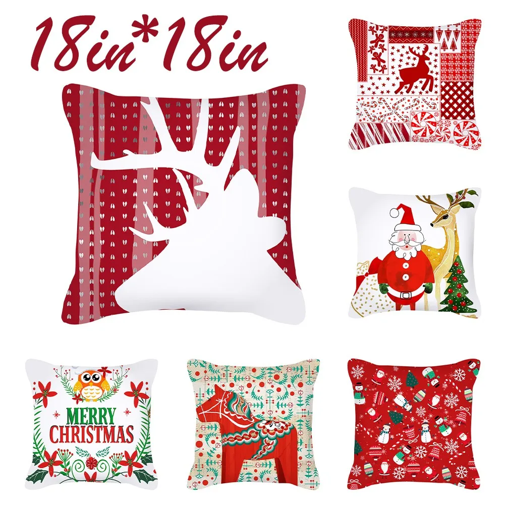 18" Christmas Print Santa Cushion Cover Throw Pillow Case 45x45cm Xmas Home Sofa Car Decor Square New Year Pillowcase
18" Christmas Print Santa Cushion Cover Throw Pillow Case 45x45cm Xmas Home Sofa Car Decor Square New Year Pillowcase