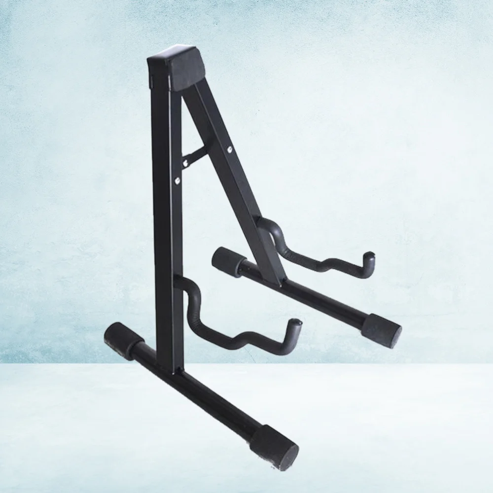 Vertical Non-slip Guitar Stand Metal A-shaped Holder Guitar Accessories (Black) 
Vertical Non-slip Guitar Stand Metal A-shaped Holder Guitar Accessories (Black)