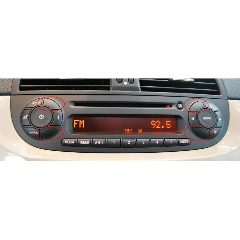 4Pcs Button Black Trim Mould Cover Removal For Fiat 500 Radio CD Button Automobiles Interior Accessories
4Pcs Button Black Trim Mould Cover Removal For Fiat 500 Radio CD Button Automobiles Interior Accessories