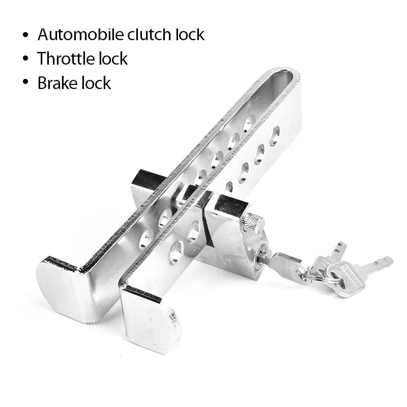 Auto Brake Pedal Lock Stainless Steel Clutch Lock Anti-theft Car Auto Parts Brake Pedal Lock Car Brake Lock Safety Lock
Auto Brake Pedal Lock Stainless Steel Clutch Lock Anti-theft Car Auto Parts Brake Pedal Lock Car Brake Lock Safety Lock