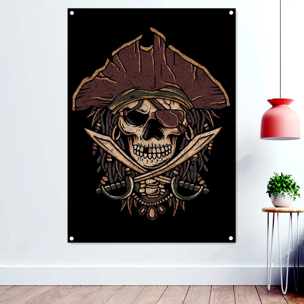 Skull Art Banners Pirate Flag Polyester High Quality Printed Print Painting Jolly Rouge Poster Tapestry Bar Cafe Wall Decoration
Skull Art Banners Pirate Flag Polyester High Quality Printed Print Painting Jolly Rouge Poster Tapestry Bar Cafe Wall Decoration