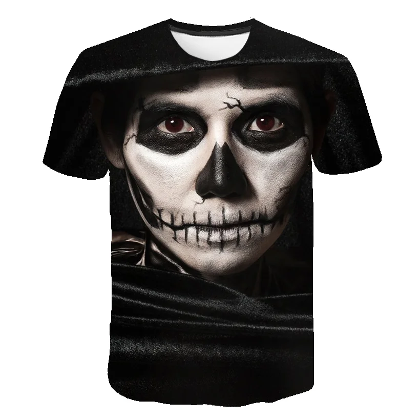 2021 Men's Large Size T-Shirt New 3D Printing T-shirt Men's Skull Devil T-shirt Summer Black T-Shirt Round Neck T-shirt 110-6XL
2021 Men's Large Size T-Shirt New 3D Printing T-shirt Men's Skull Devil T-shirt Summer Black T-Shirt Round Neck T-shirt 110-6XL