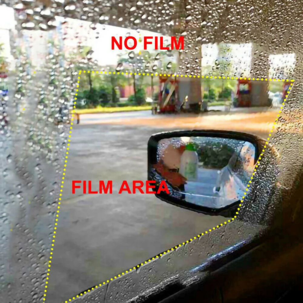 Автомобильное зеркало заднего вида защитная пленка Анти-Туман Дождь Окно
