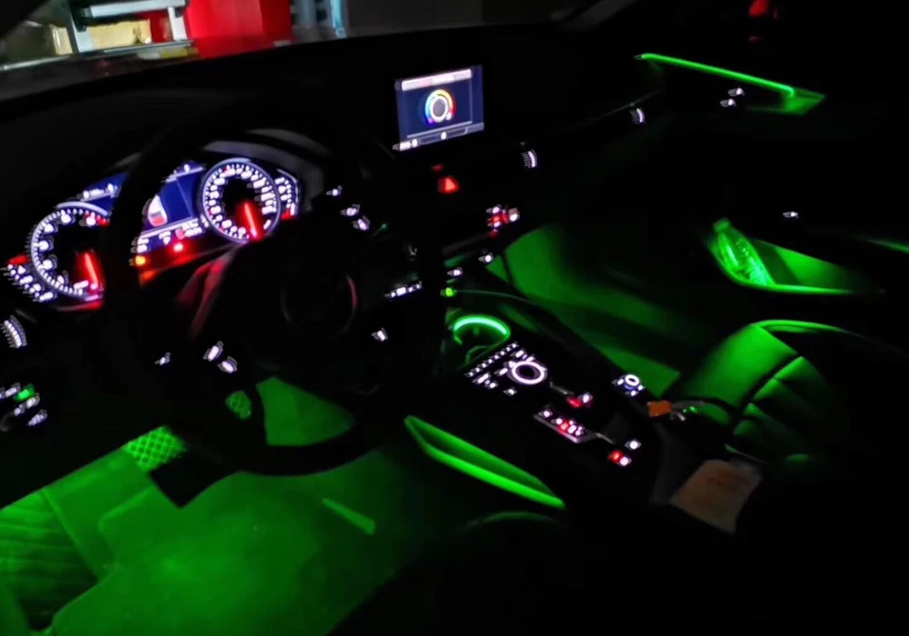 For Audi A4 B9 A5 2017 2018 2019 2020 2021 32 Colors Interior Atmosphere Light ambient light Door contour lights
For Audi A4 B9 A5 2017 2018 2019 2020 2021 32 Colors Interior Atmosphere Light ambient light Door contour lights