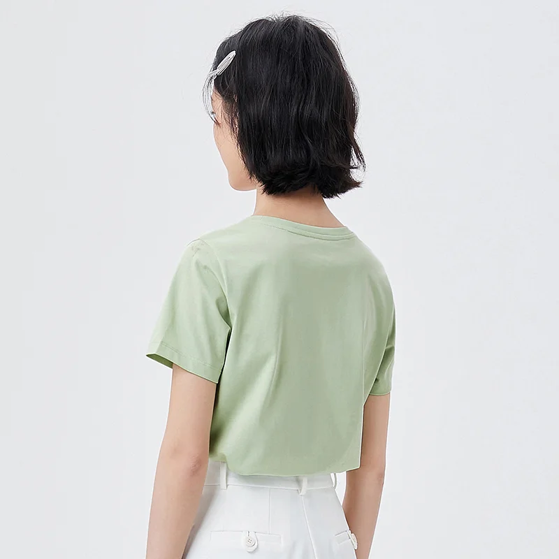 SEMIR Short Sleeve T-Shirts Women Ice Oxygen Bar Cool Feeling Tops 2021 Summer New Pattern Embroidery Sweet Girl Summer Clothes
SEMIR Short Sleeve T-Shirts Women Ice Oxygen Bar Cool Feeling Tops 2021 Summer New Pattern Embroidery Sweet Girl Summer Clothes