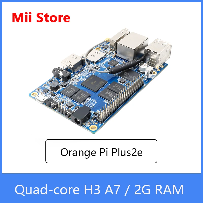 Плата макетная Orange Pi Plus2e 2 Гб H3 четырехъядерная с открытым исходным кодом