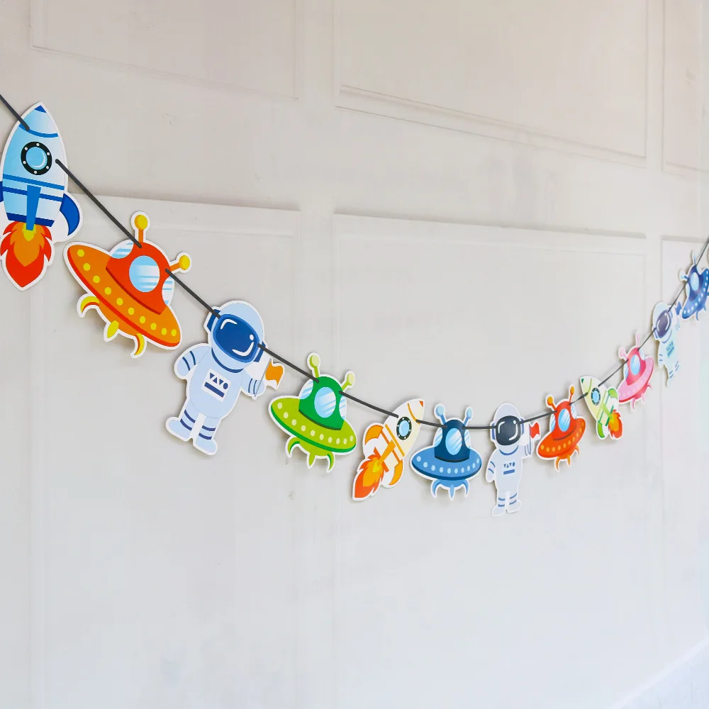 Outer Space Theme Decoration Hanging Banner Spaceship Astronaut Party Garlands Kids Birthday Party Supplies Pull Flowers
Outer Space Theme Decoration Hanging Banner Spaceship Astronaut Party Garlands Kids Birthday Party Supplies Pull Flowers