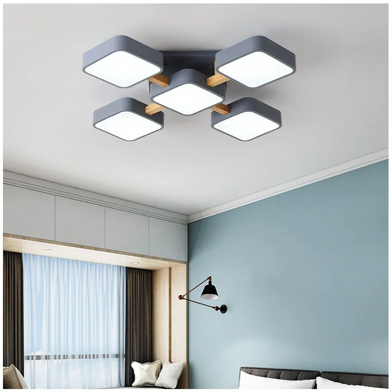 Home Nordic style bedroom lamp simple modern atmosphere home lamp wooden living room led ceiling lamp square
Home Nordic style bedroom lamp simple modern atmosphere home lamp wooden living room led ceiling lamp square
