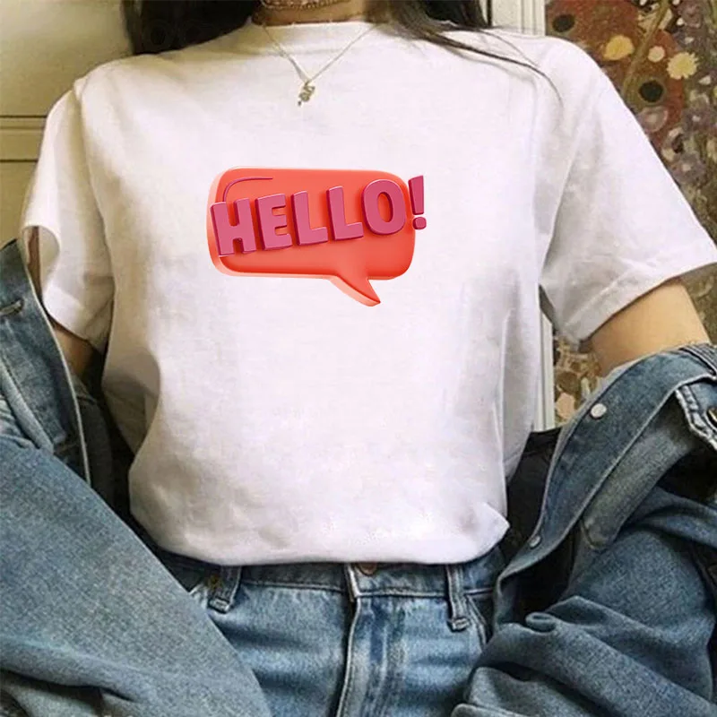 T-shirts With Short Sleeves Trend Text Summer Sleeve Women Clothes Woman Clothing Tops Tshirts for 2021 Women-clothing Women's
T-shirts With Short Sleeves Trend Text Summer Sleeve Women Clothes Woman Clothing Tops Tshirts for 2021 Women-clothing Women's