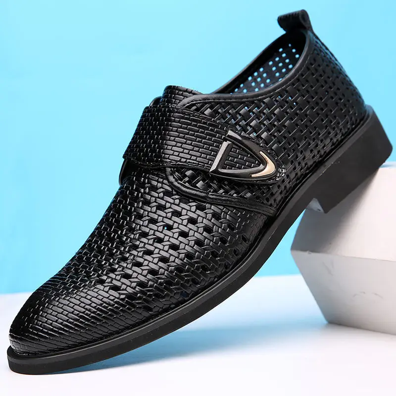 Men's Leather Shoes, Hollow Surface, Brown, Men's Formal Wear, Business Shoes, Men's Shoes, Leather Woven Sandals, Large Size 44
Men's Leather Shoes, Hollow Surface, Brown, Men's Formal Wear, Business Shoes, Men's Shoes, Leather Woven Sandals, Large Size 44