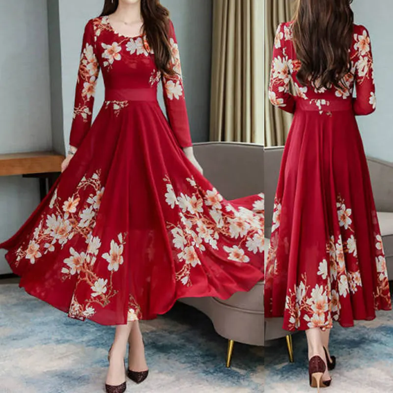 New And High Quality Long Dress Trendy Elegant Long Sleeve Party Dress Fashion Casual Crew Neck Floral Slim Fit Dress
New And High Quality Long Dress Trendy Elegant Long Sleeve Party Dress Fashion Casual Crew Neck Floral Slim Fit Dress