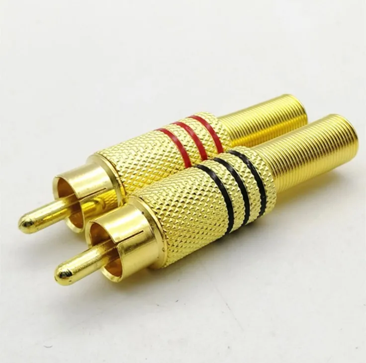 4 Pcs Metel RCA Phono Male Plug Non Solder Connector Adapter Terminal AV Audio Electric Instrument Parts & Accessories
4 Pcs Metel RCA Phono Male Plug Non Solder Connector Adapter Terminal AV Audio Electric Instrument Parts & Accessories