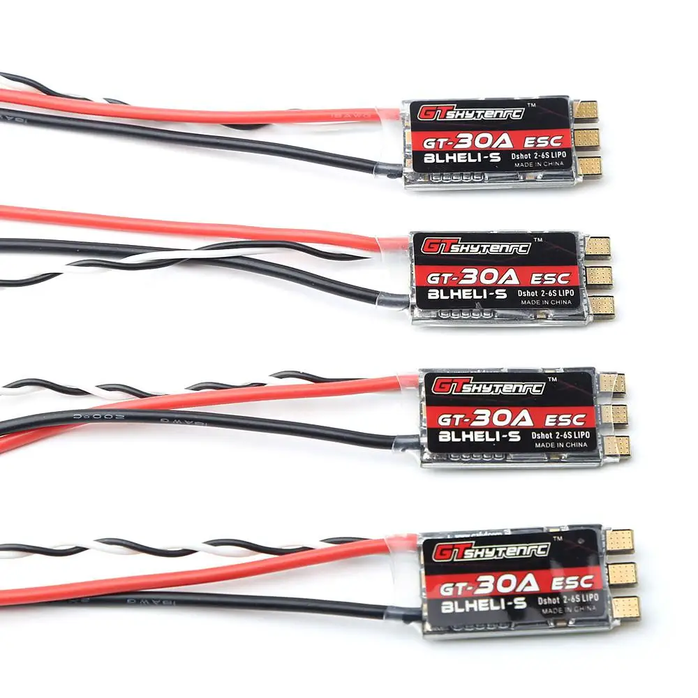 RCtown 4 шт. GTSKYTENRC FVT GT-30A BLlheli-s SPRING 30A ESC 2-6S поддерживает Mulitshot DSHOT Oneshot42 OneShot125