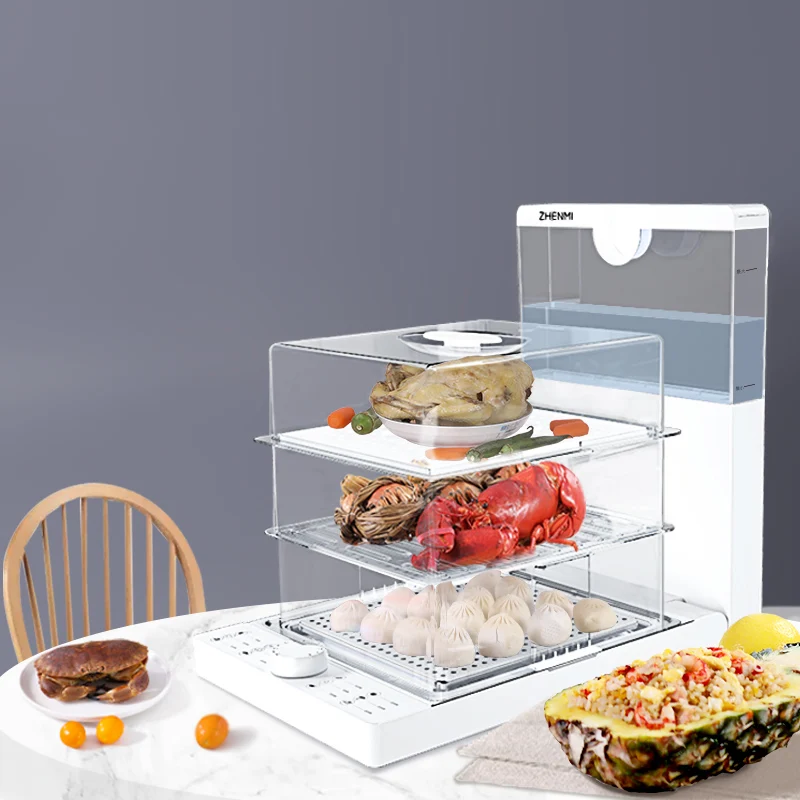 Folding Electric Steamer Household Steam Pot Steamer Small Transparent Multi-Functional Large Capacity Three Layers and Multiple
Folding Electric Steamer Household Steam Pot Steamer Small Transparent Multi-Functional Large Capacity Three Layers and Multiple