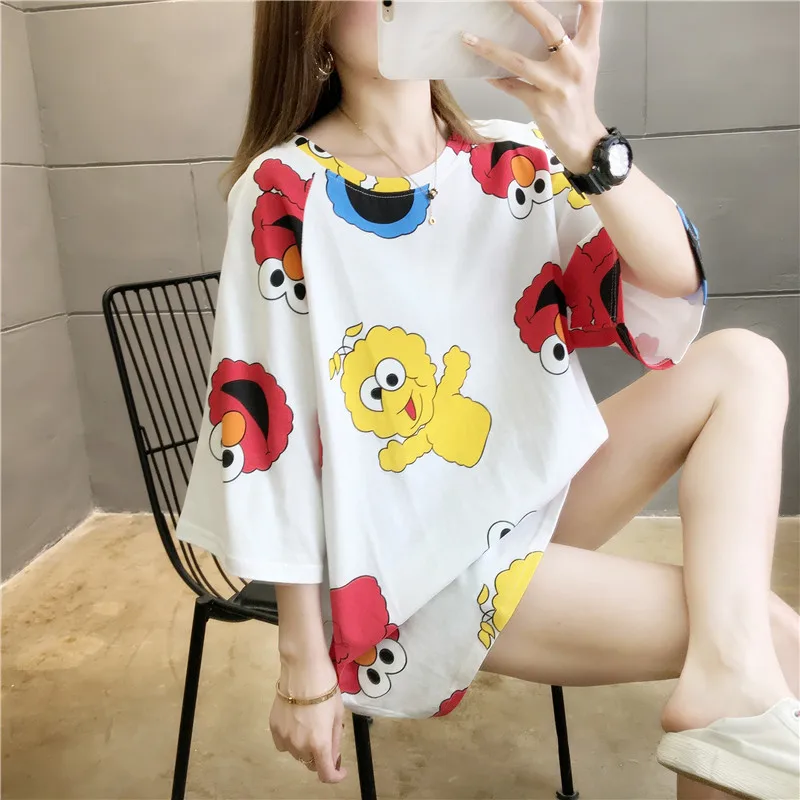Cartoon Animal Print Women's Plus Size T-shirt Stitching Loose Korean Summer Oversized T-shirt Casual Y2k Harajuku
Cartoon Animal Print Women's Plus Size T-shirt Stitching Loose Korean Summer Oversized T-shirt Casual Y2k Harajuku