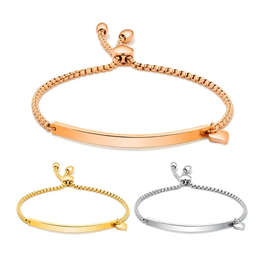 New Fashion Women Love Tag Jewelry Adjustable Design Stainless Steel Bracelet Bead Chain Woman Bracelets Bangles
New Fashion Women Love Tag Jewelry Adjustable Design Stainless Steel Bracelet Bead Chain Woman Bracelets Bangles